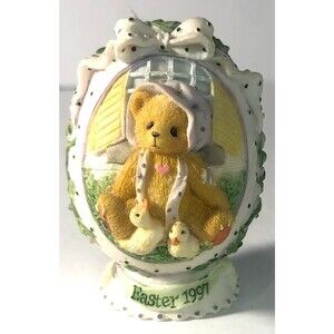 Easter 1997 Cherished Teddies -Bear in an Egg -Enesco Figurine-EUC*